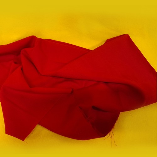 Red cotton twill - , fabric